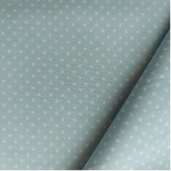 Patchwork Fabric  - Ligh Blue with White Spot